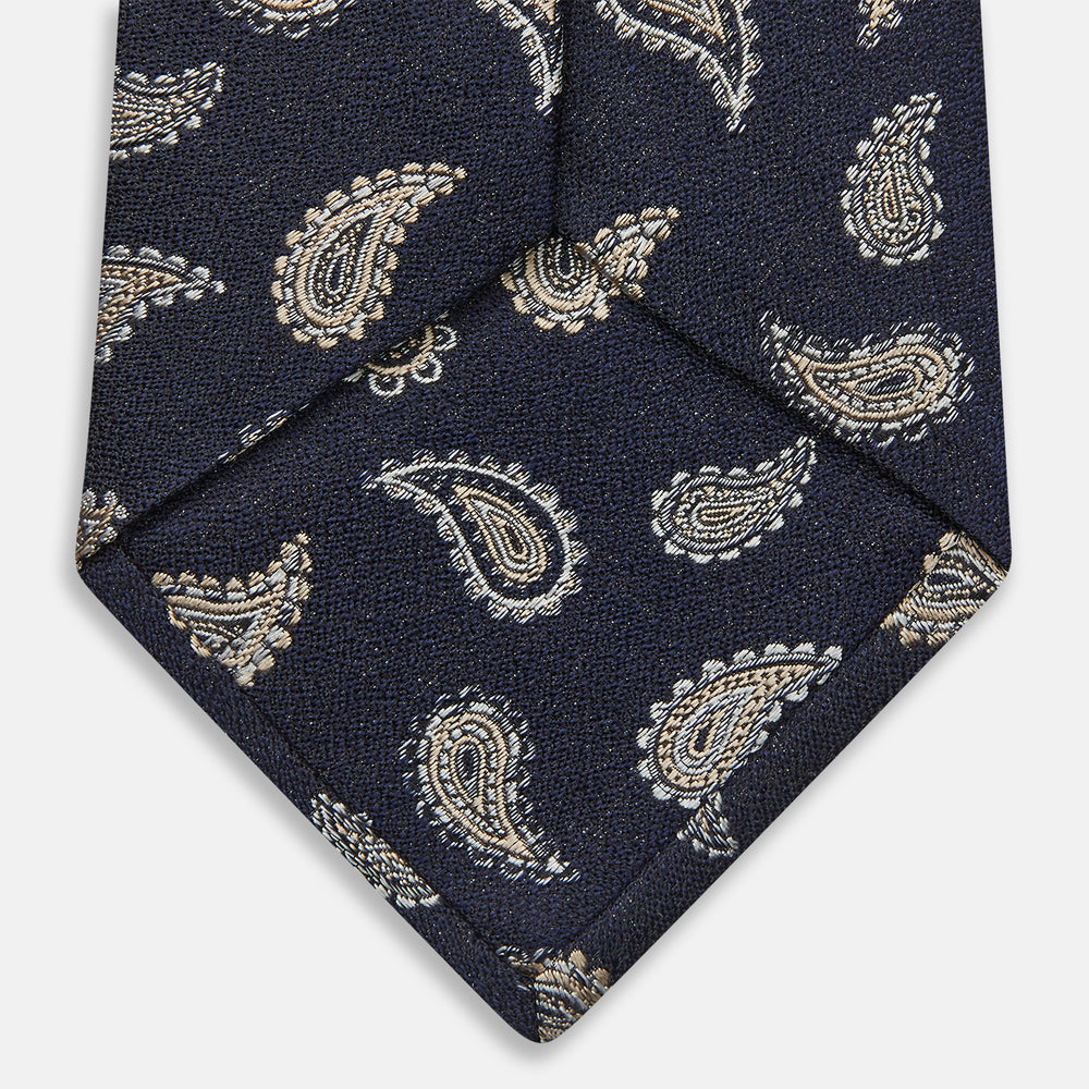 Black Renoir Paisley Tie