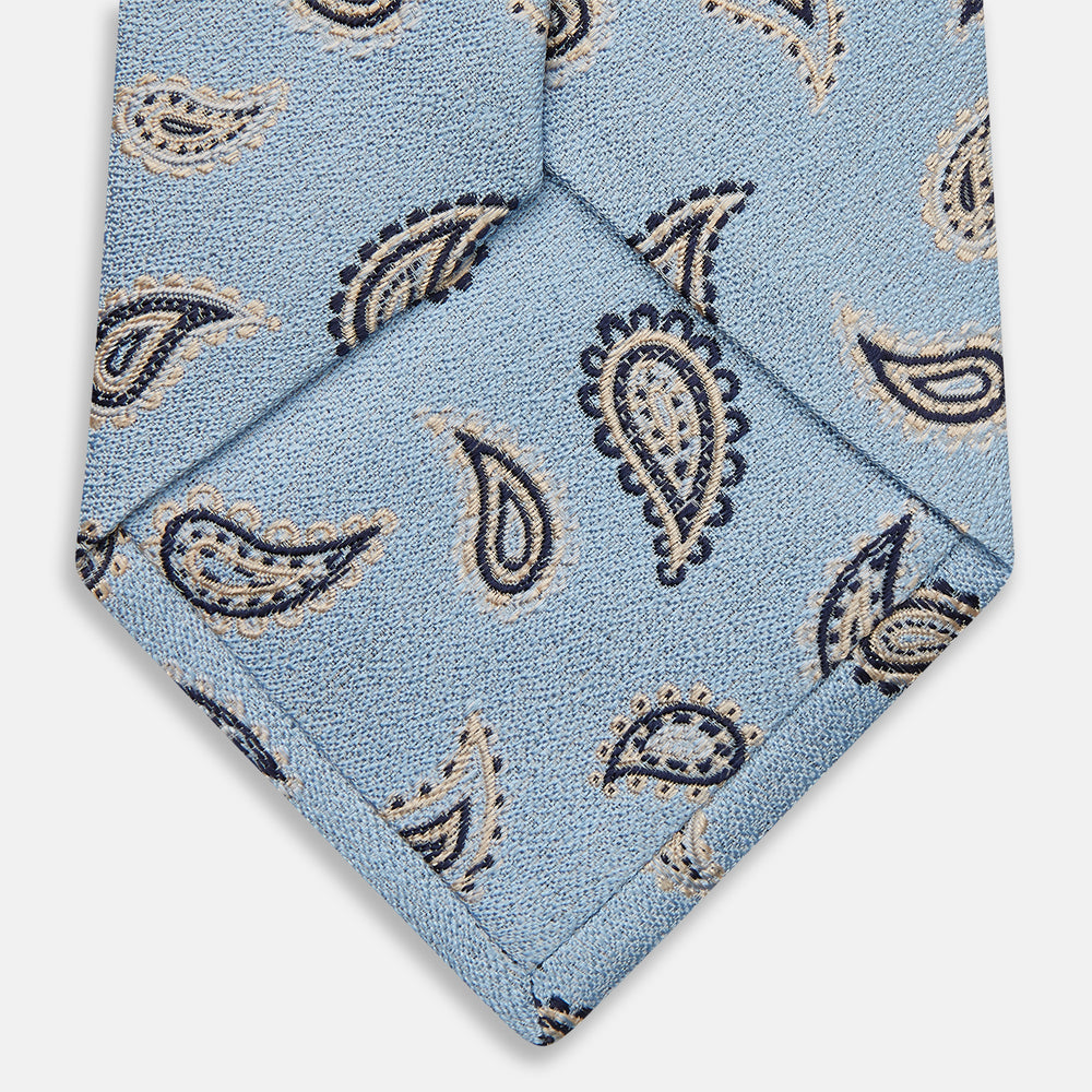 Sky Blue Renoir Paisley Tie