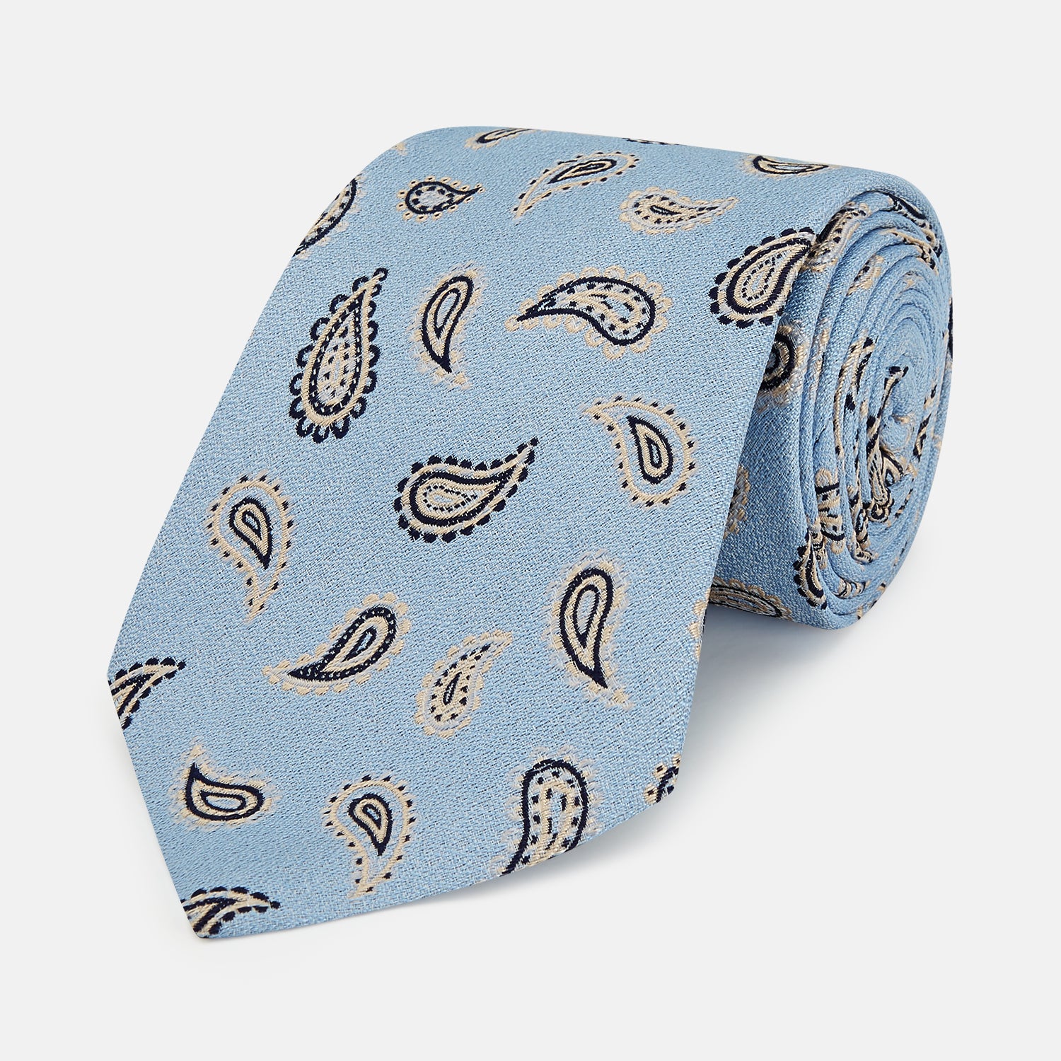 View 1 of product Sky Blue Renoir Paisley Tie