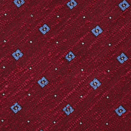 Red Square Silk Tie Image 2