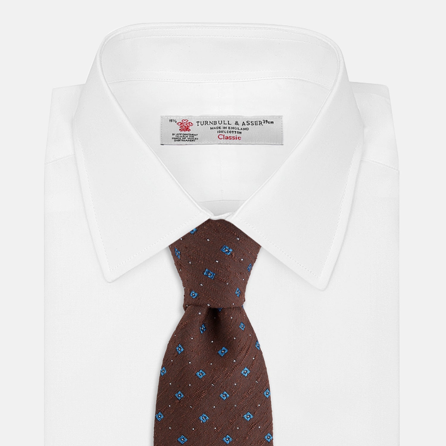 View 2 of product Brown Square Silk Tie