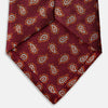 View 4 of product Red Abstract Paisley Silk Tie
