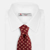 View 2 of product Red Abstract Paisley Silk Tie