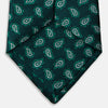 View 4 of product Green Abstract Paisley Silk Tie