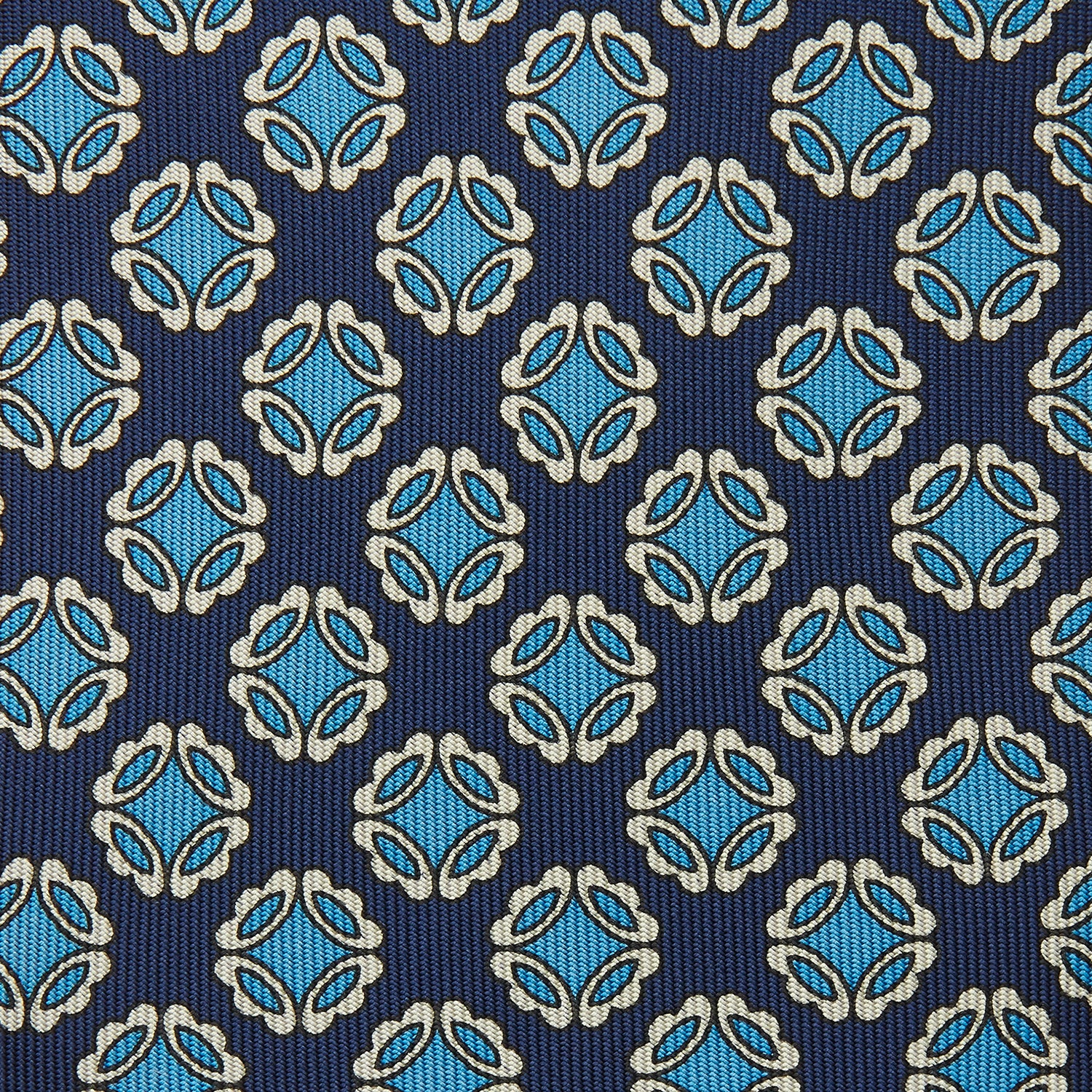 View 3 of product Navy Floral Geometric Tie