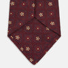 View 4 of product Burgundy Illusion Flower Silk Tie