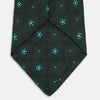 Green Illusion Flower Silk Tie
