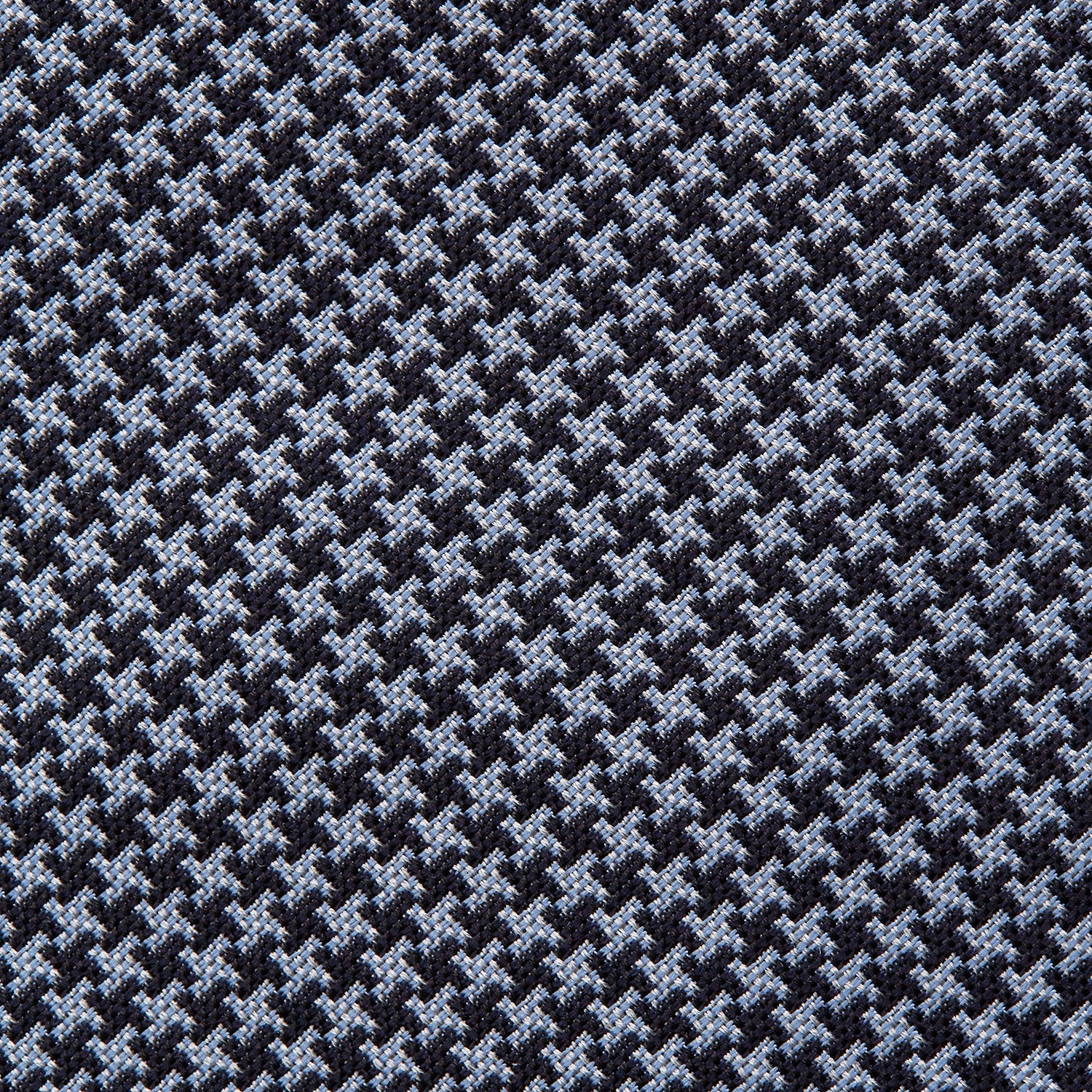 View 3 of product Blue Houndstooth Silk Tie