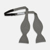 View 3 of product Fine Puppytooth Monochrome Silk Bow Tie