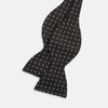 Floral Piqué Monochrome Silk Bow Tie