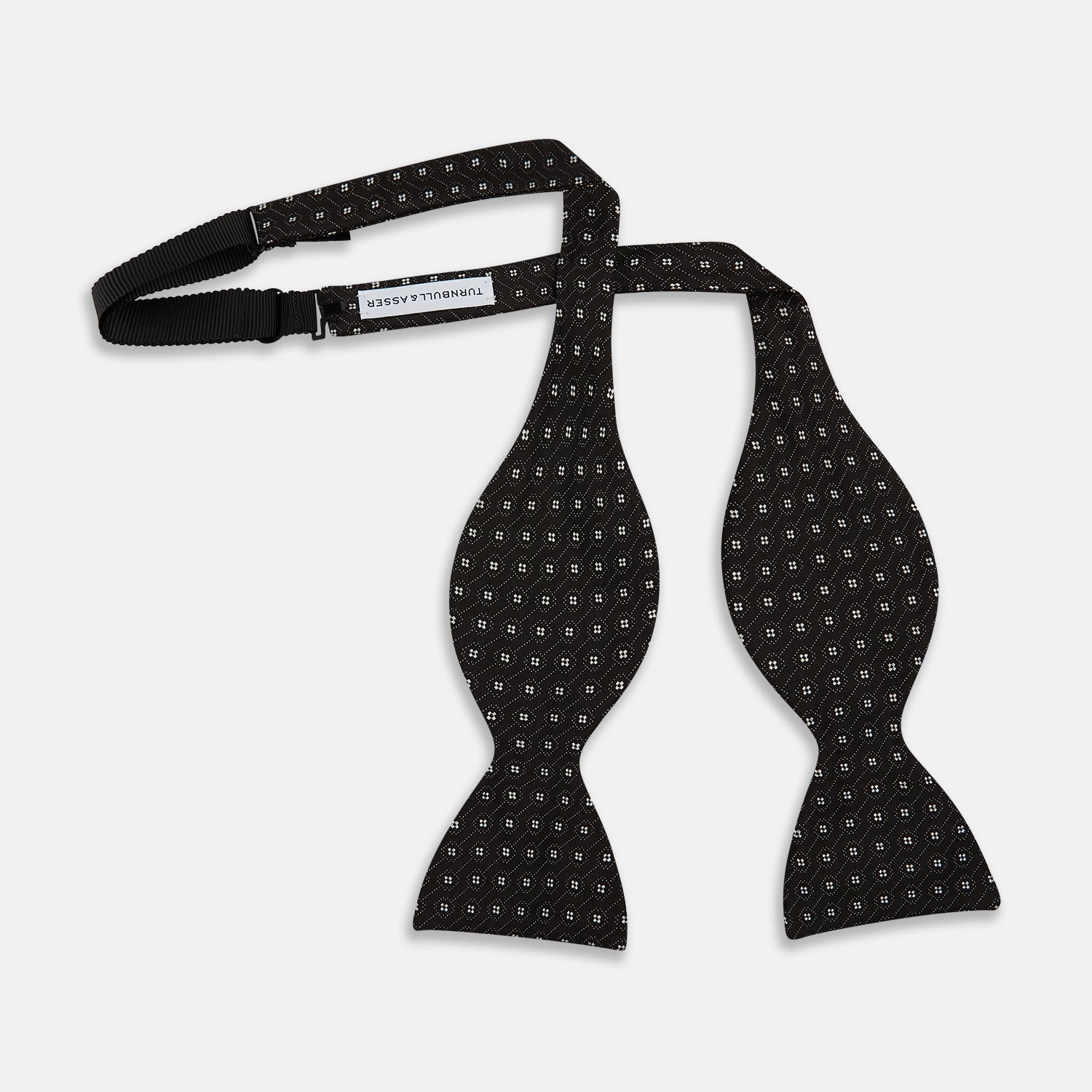 View 3 of product Floral Piqué Monochrome Silk Bow Tie