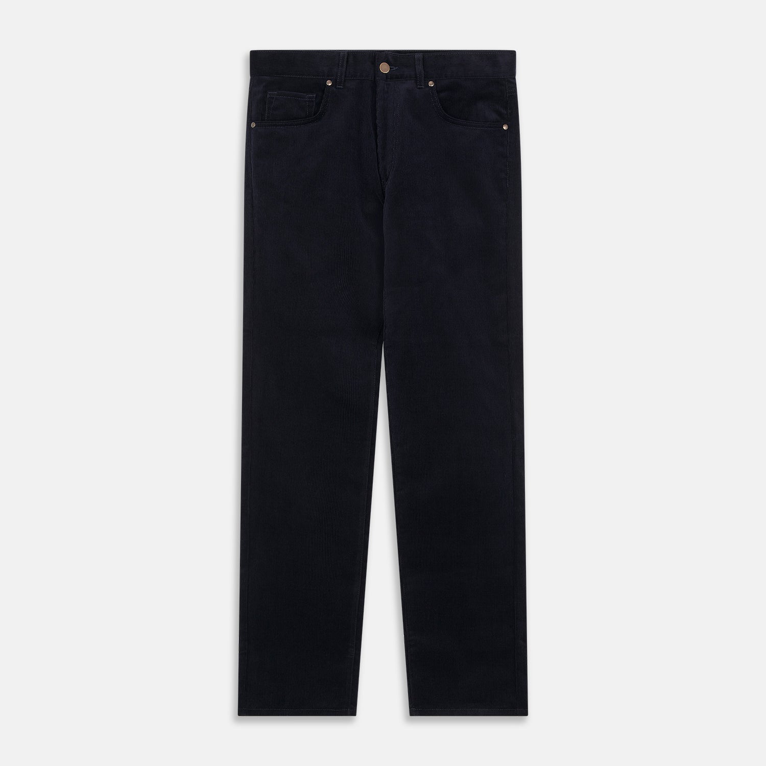 View 1 of product Navy Twill Cotton Five Pocket Trousers