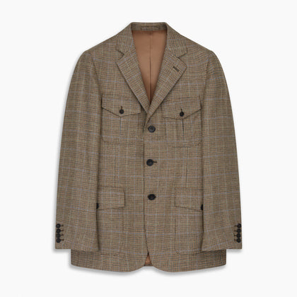 Byron Wool Check Travel Jacket Image 5
