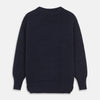 View 2 of product Navy Lewis Guernsey Knitted Jumper