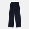 Navy Cotton-Cashmere Pyjama Trousers