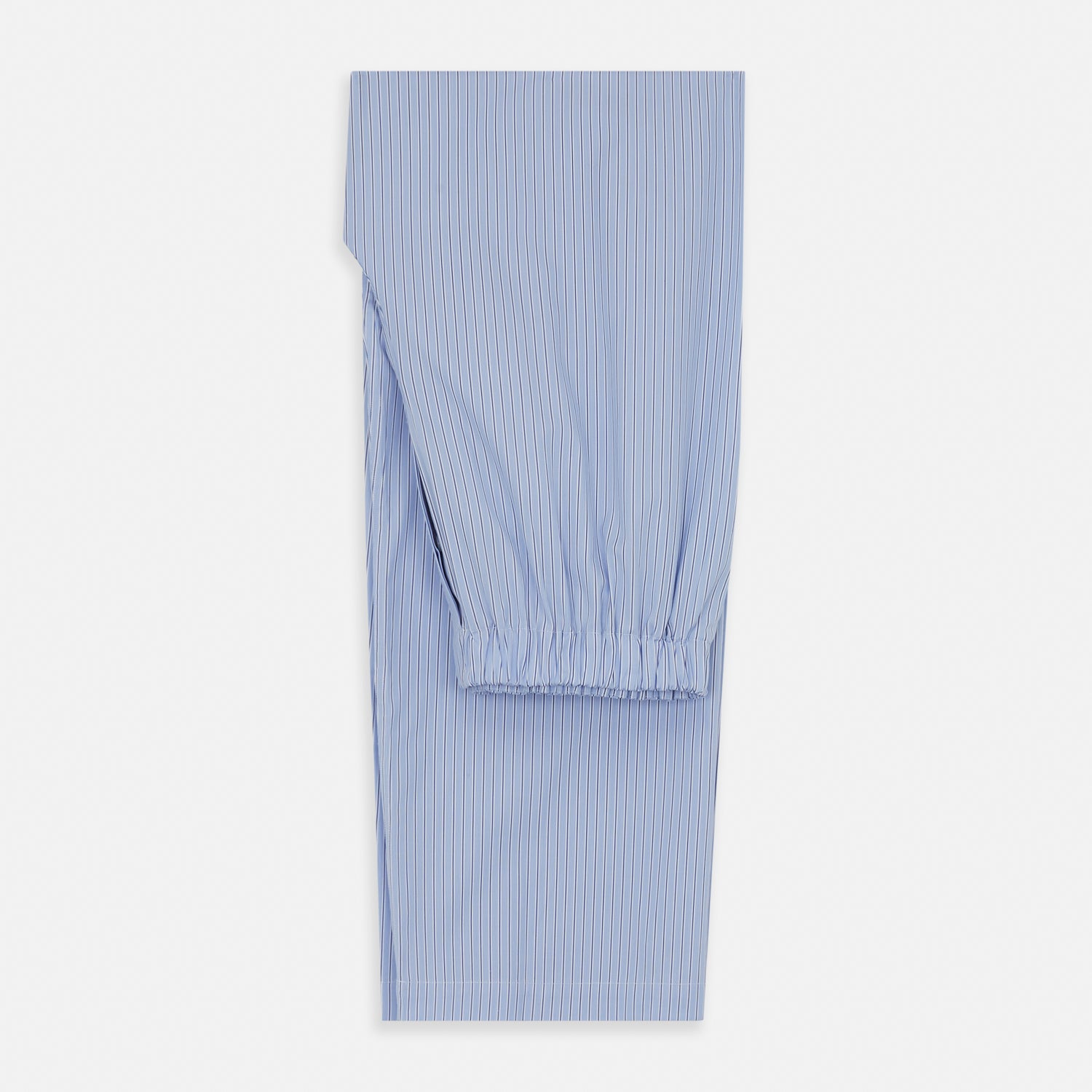 View 5 of product Blue Stripe Cotton Pyjama Trousers