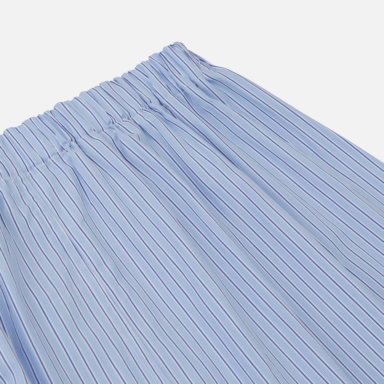 View 3 of product Blue Stripe Cotton Pyjama Trousers