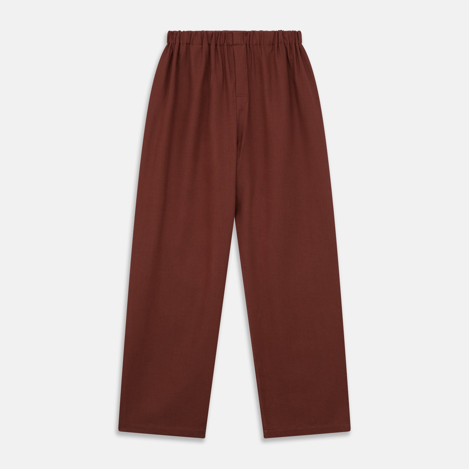 Red Cotton-Cashmere Pyjama Trousers