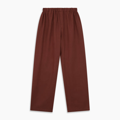 Red Cotton-Cashmere Pyjama Trousers Image 2