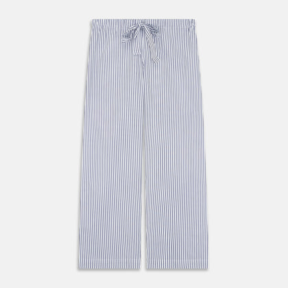 Women's Dara Navy Stripe Pyjama Set Image 3