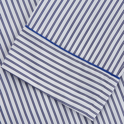 Women's Dara Navy Stripe Pyjama Set Image 2