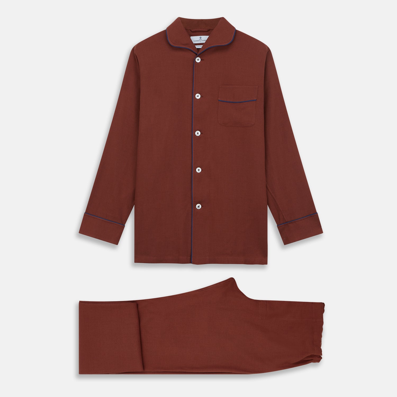 View 2 of product Red Cotton-Cashmere Pyjama Set