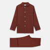 Red Cotton-Cashmere Pyjama Set