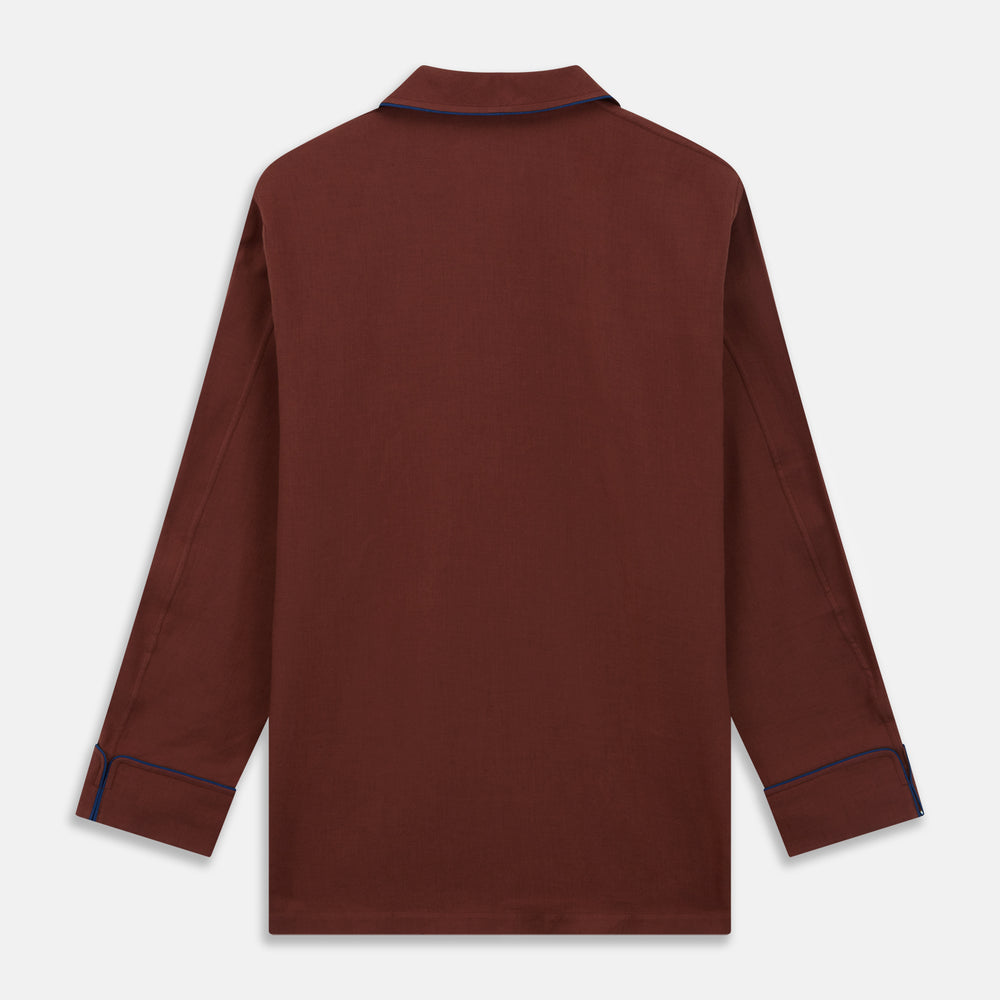 Red Cotton-Cashmere Pyjama Set