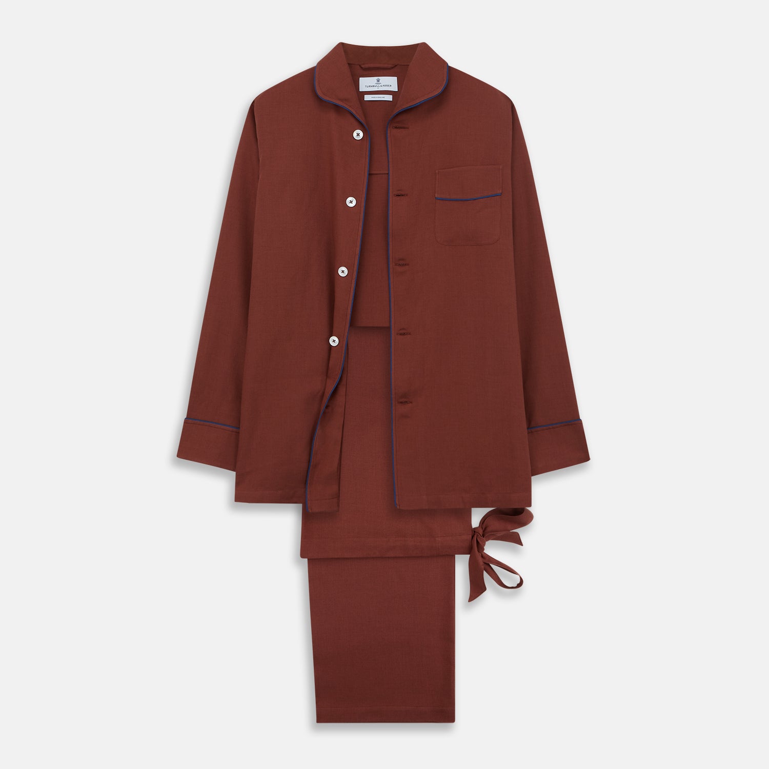 View 1 of product Red Cotton-Cashmere Pyjama Set