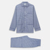 View 6 of product Blue Check Modern Cotton Pyjama Set