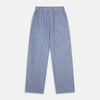 View 5 of product Blue Check Modern Cotton Pyjama Set