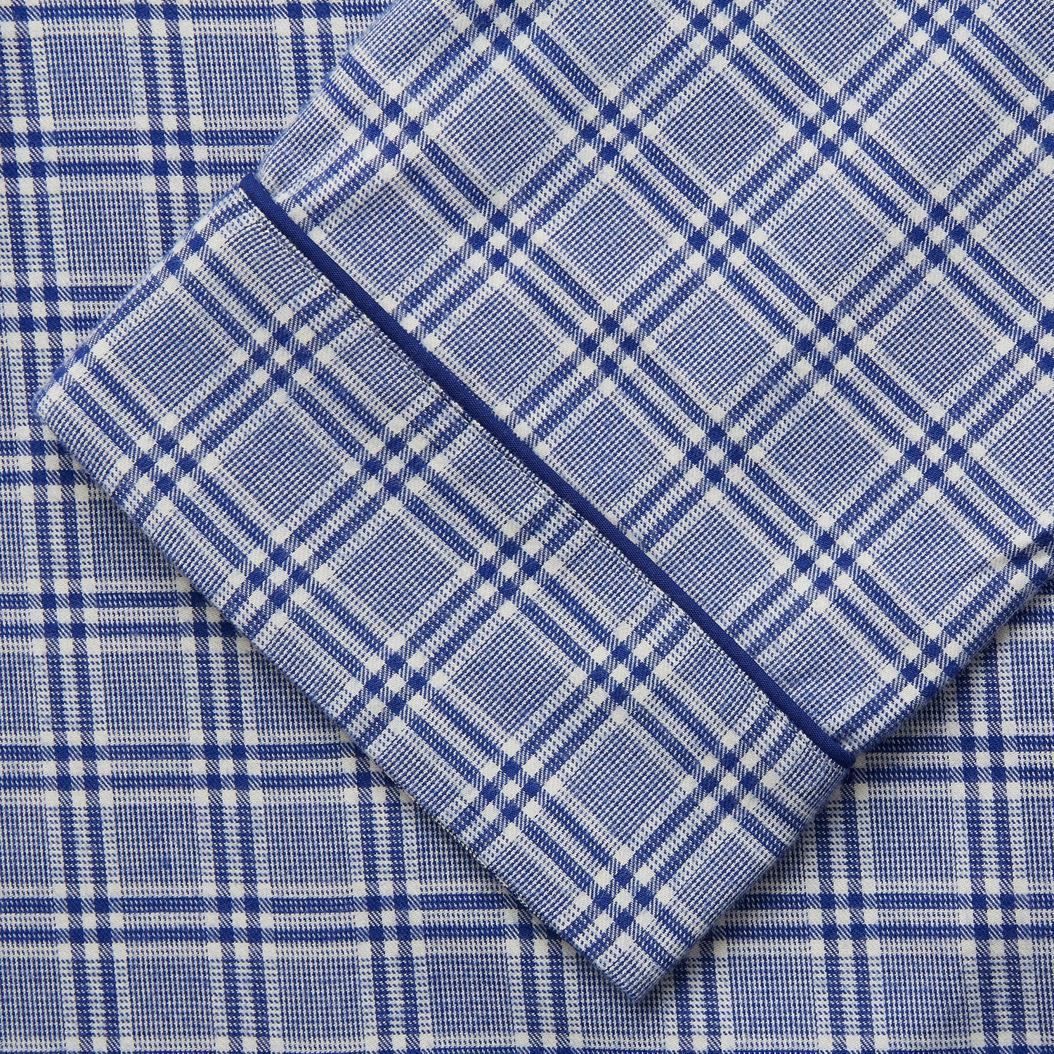 View 3 of product Blue Check Modern Cotton Pyjama Set