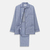 View 1 of product Blue Check Modern Cotton Pyjama Set