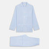 Sky Blue Bengal Stripe Modern Fit Cotton Pyjama Set