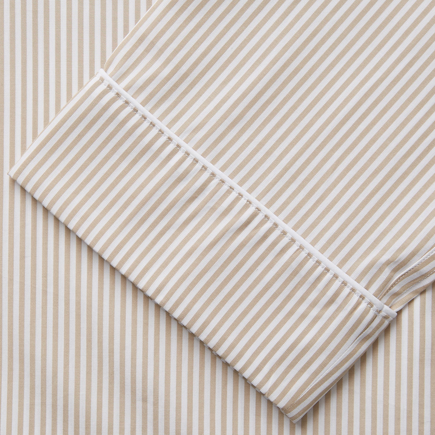 View 3 of product Sand Bengal Stripe Modern Fit Cotton Pyjama Set
