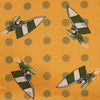 Yellow Windsurfer Double-Faced Silk Print Pocket Square