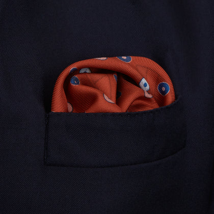 Red Windsurfer Double-Faced Silk Print Pocket Square Image 5