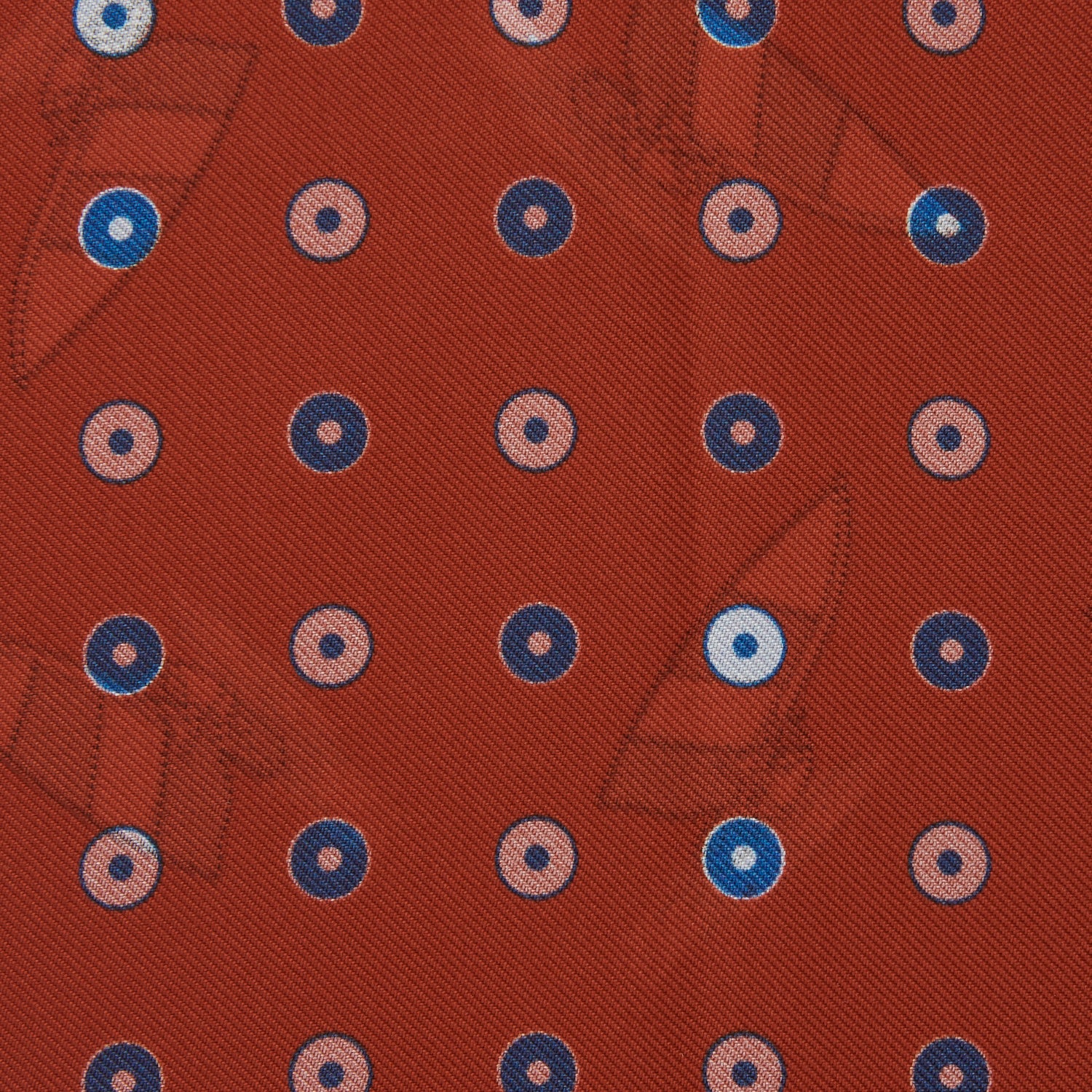 View 5 of product Red Windsurfer Double-Faced Silk Print Pocket Square