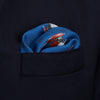 View 4 of product Blue Windsurfer Double-Faced Silk Print Pocket Square