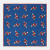 View 1 of product Blue Windsurfer Double-Faced Silk Print Pocket Square
