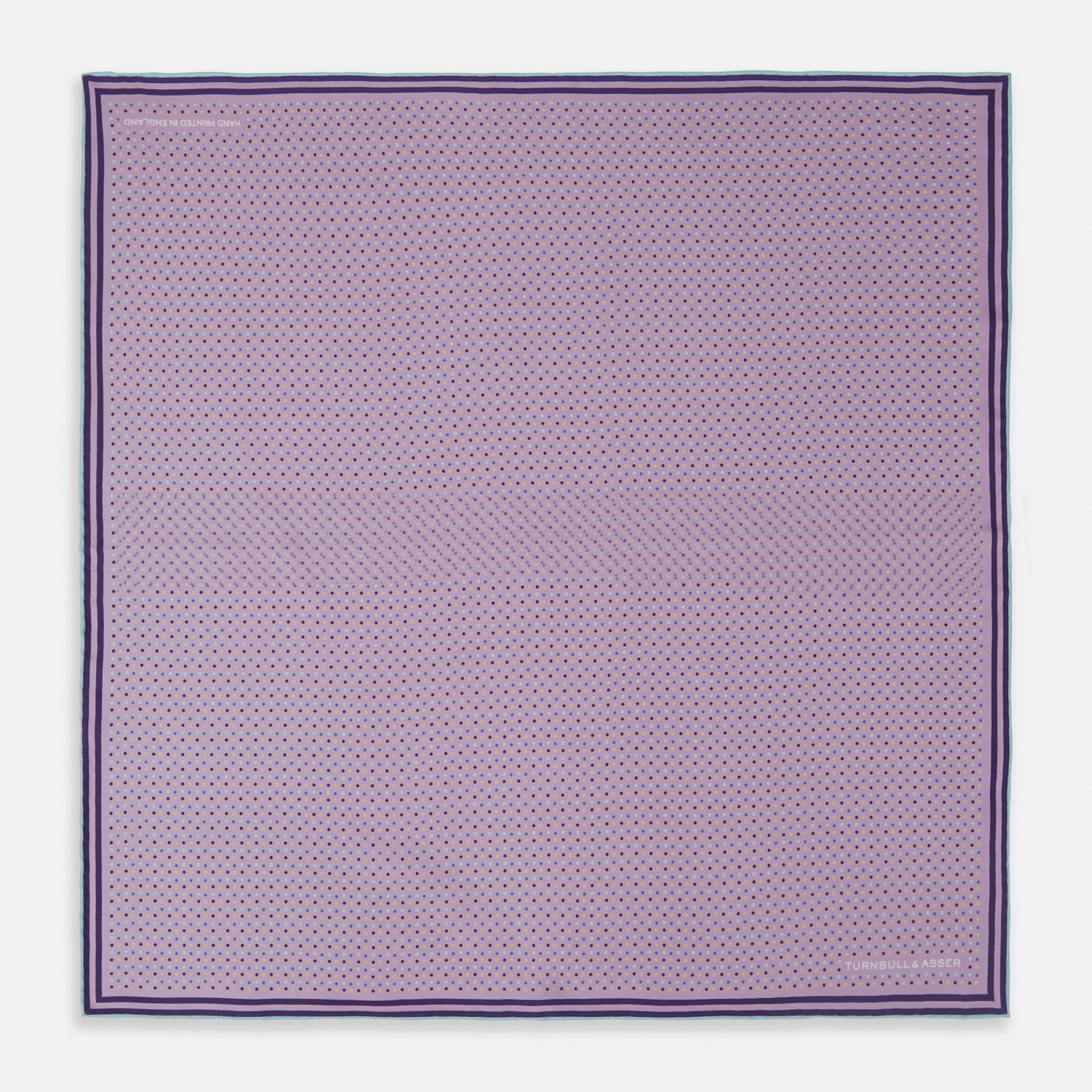 Lilac Spotted Silk Pocket Square