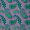 Purple Double-Sided Paisley Silk Pocket Square