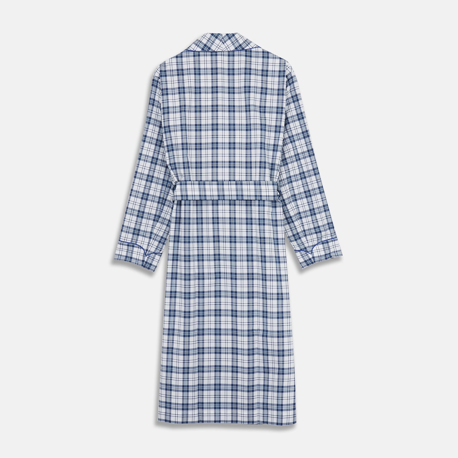 View 5 of product Blue Check Cotton Gown