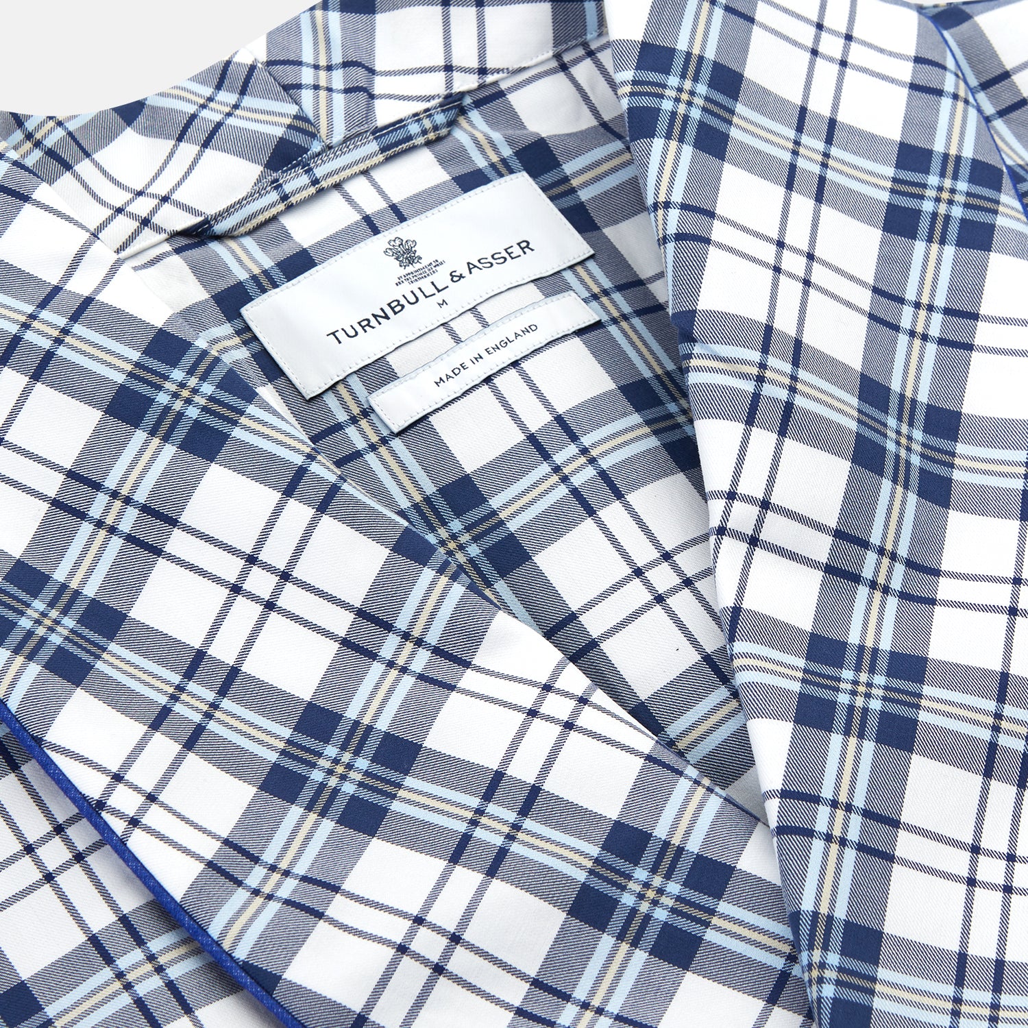 View 2 of product Blue Check Cotton Gown