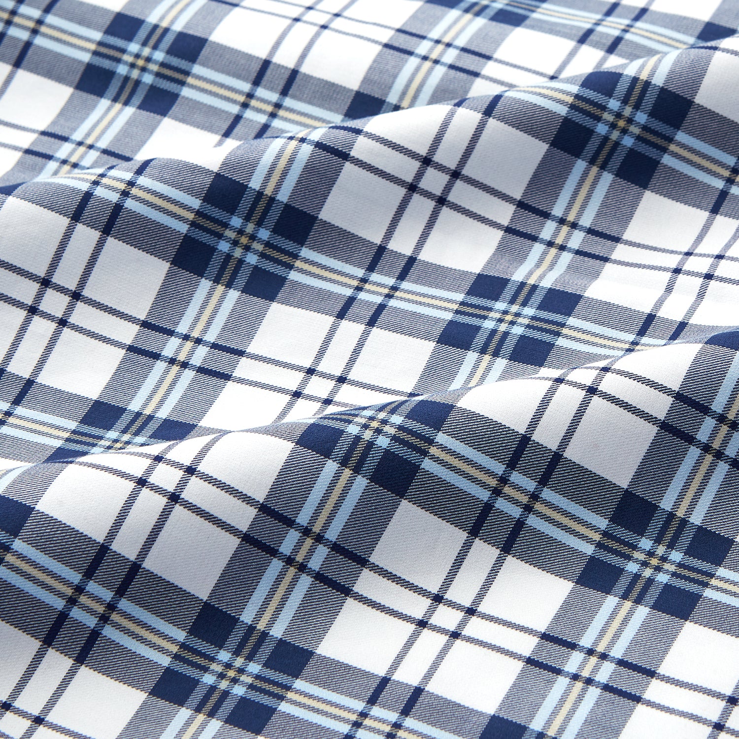 View 4 of product Blue Check Cotton Gown