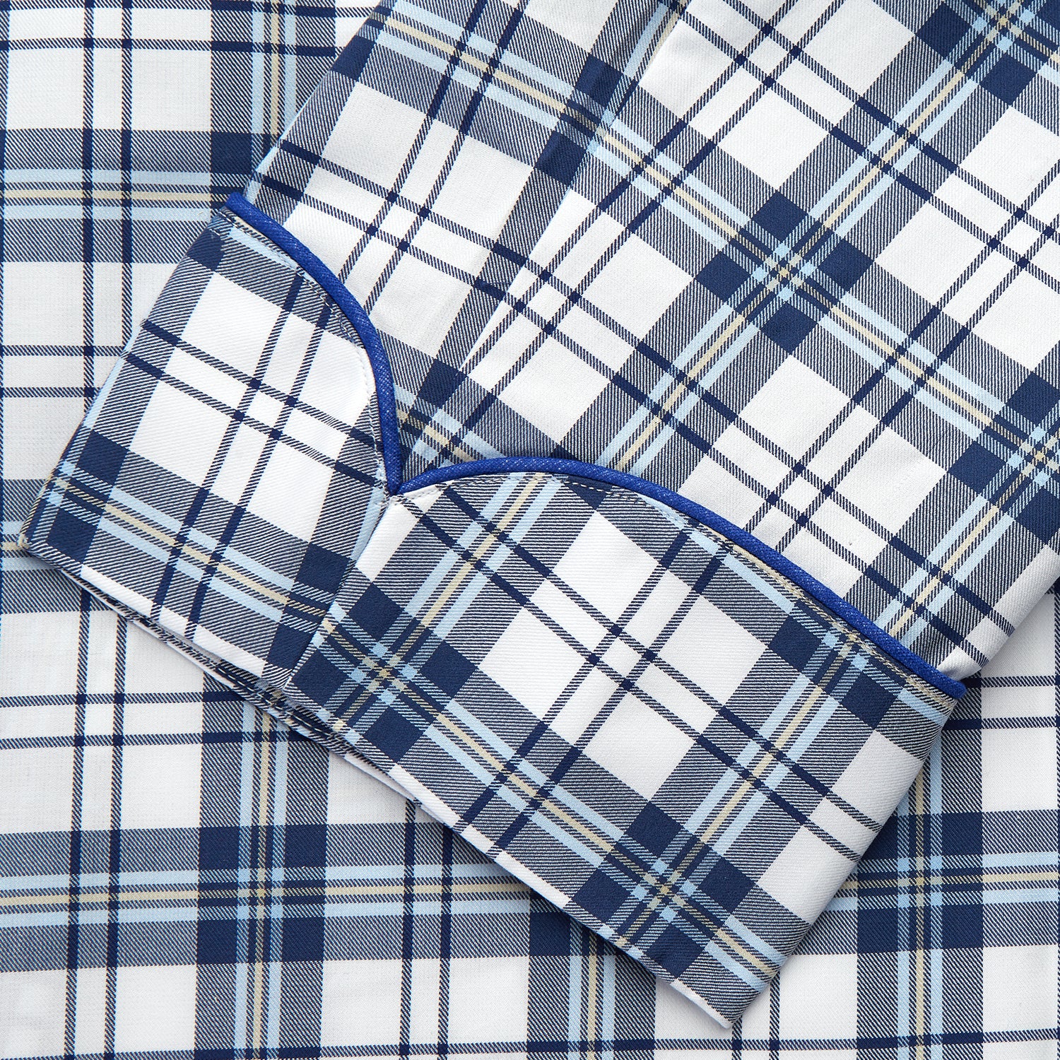 View 3 of product Blue Check Cotton Gown