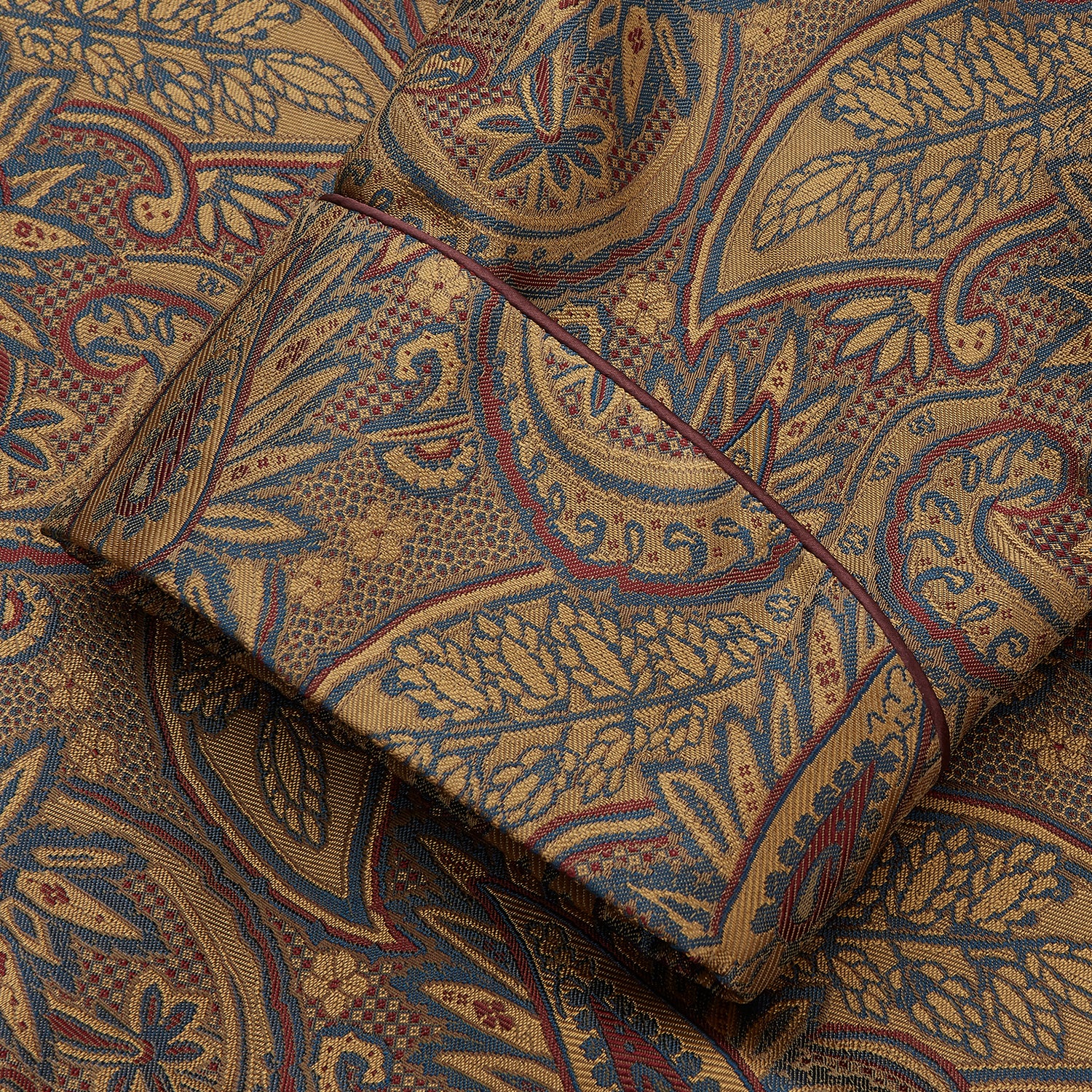 View 3 of product Gold Paisley Traditional Silk Jacquard Gown
