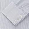 View 3 of product Blue & White Stripe Sea Island Quality Cotton Regular Fit Mayfair Shirt