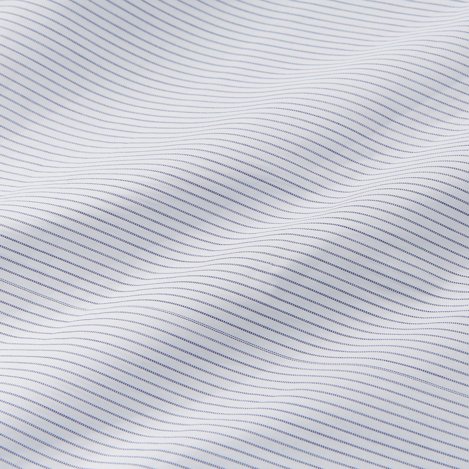 View 4 of product Blue & White Stripe Sea Island Quality Cotton Regular Fit Mayfair Shirt