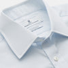 View 2 of product Pale Blue Stripe Regular Fit Sea Island Quality Cotton Shirt with T&A Collar and 3-Button Cuffs